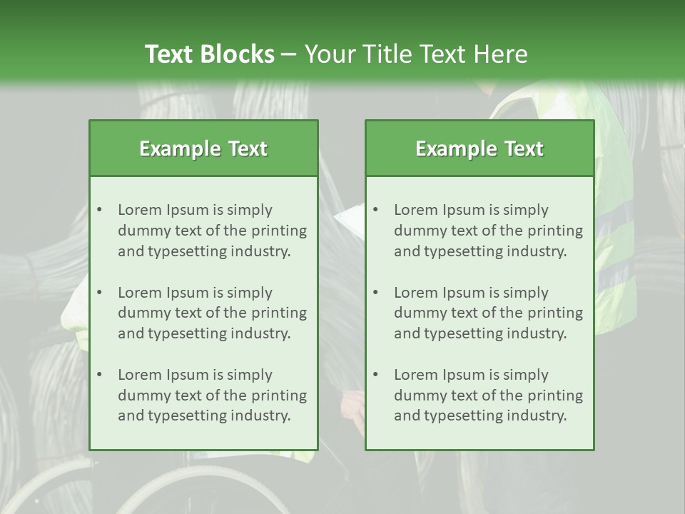 Supervise Iron Workwear PowerPoint Template