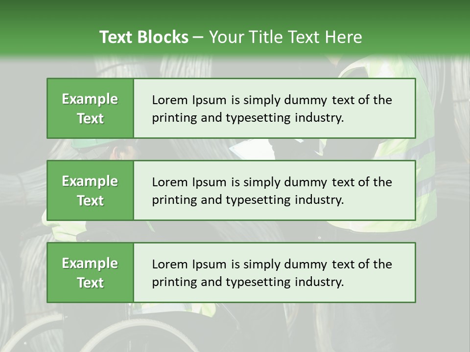 Supervise Iron Workwear PowerPoint Template