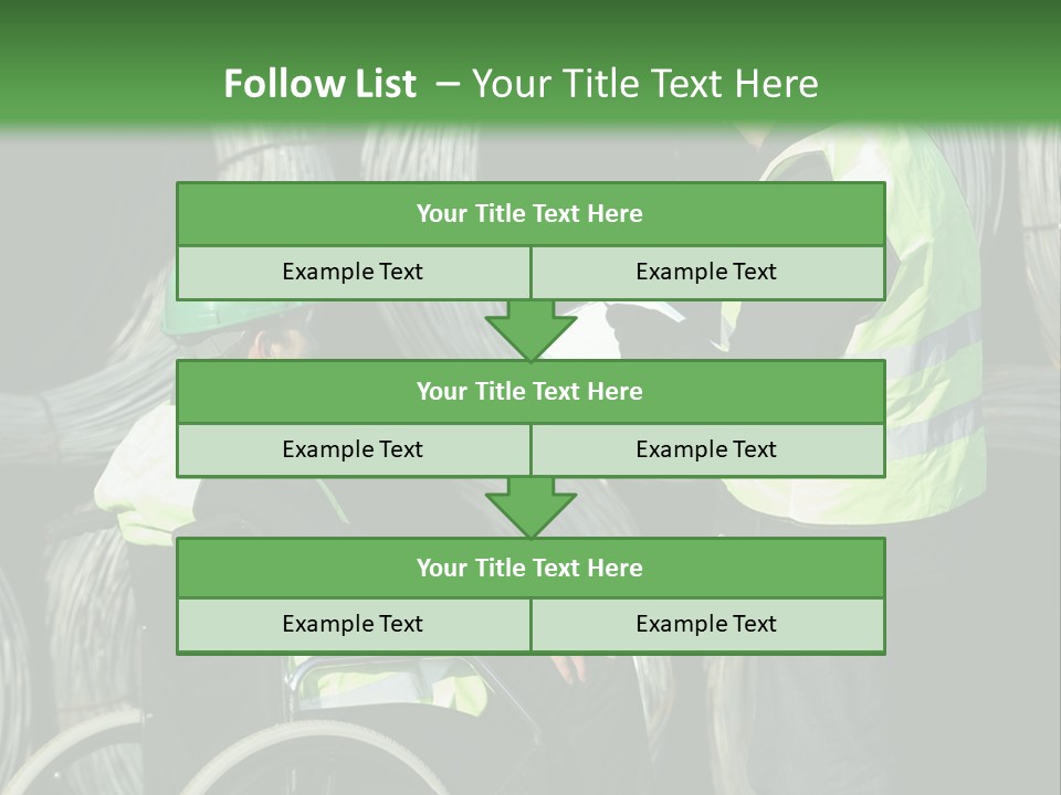 Supervise Iron Workwear PowerPoint Template