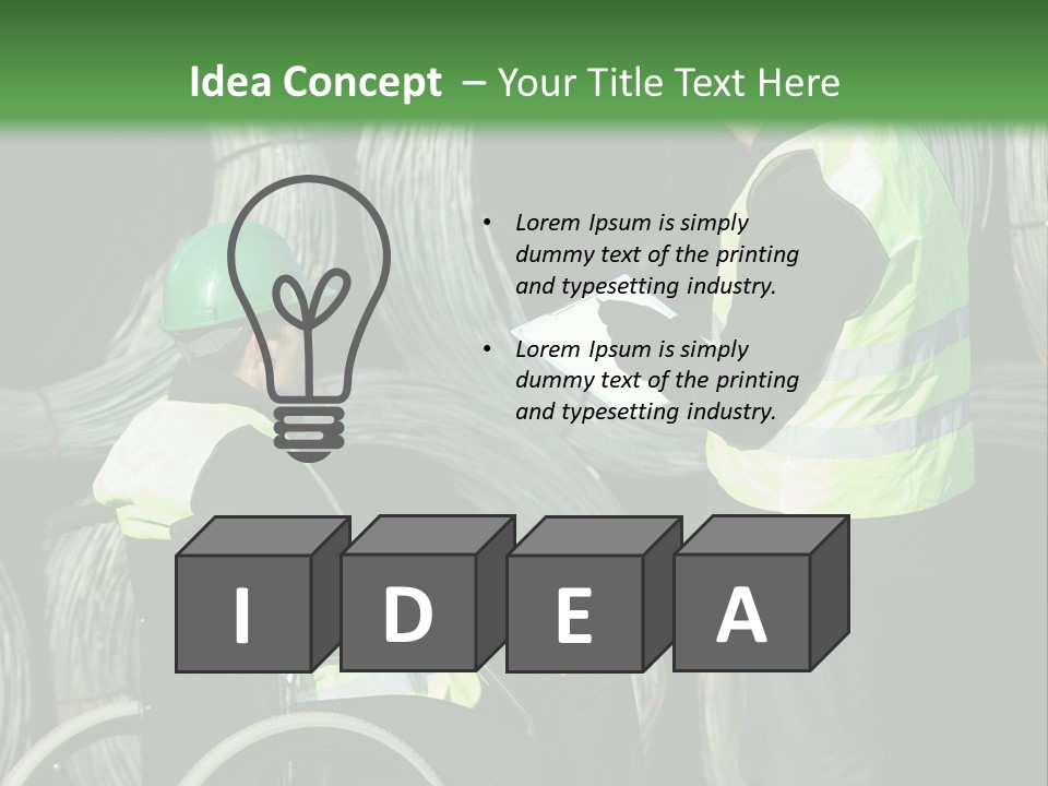 Supervise Iron Workwear PowerPoint Template