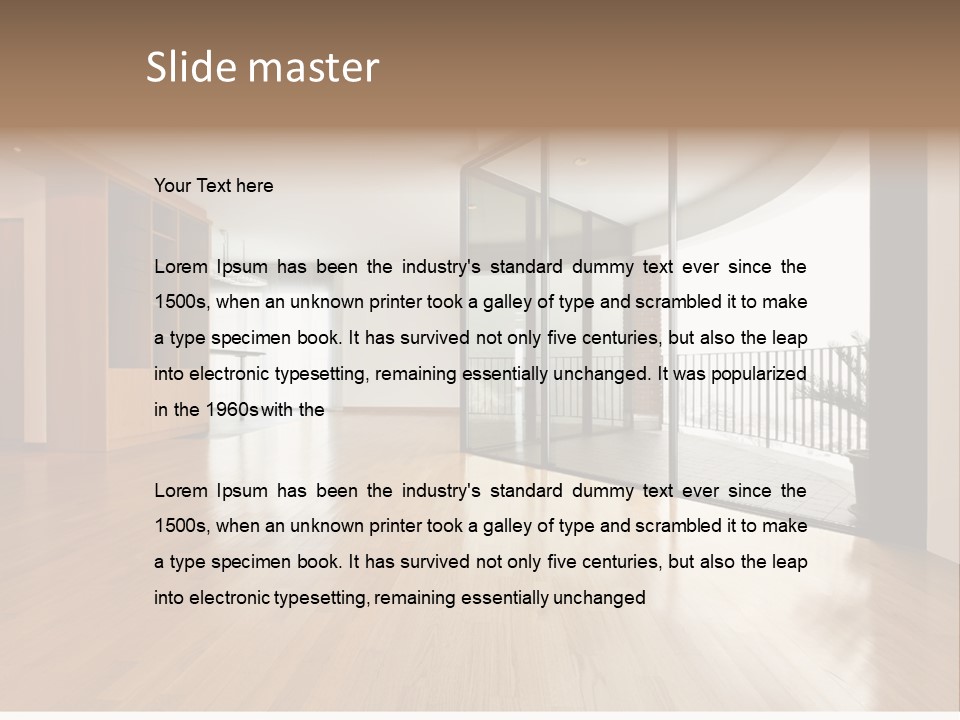 View Parquet Window PowerPoint Template