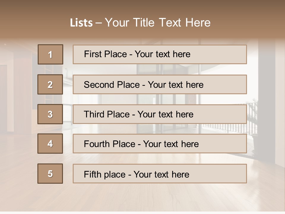 View Parquet Window PowerPoint Template