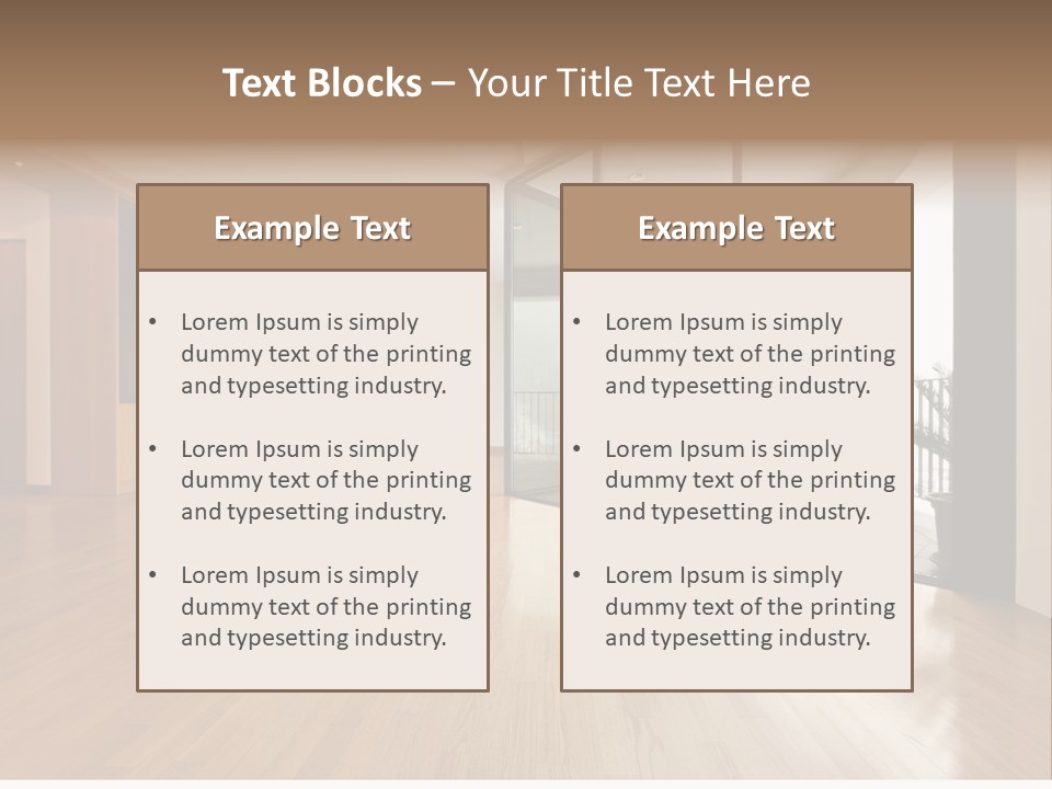 View Parquet Window PowerPoint Template