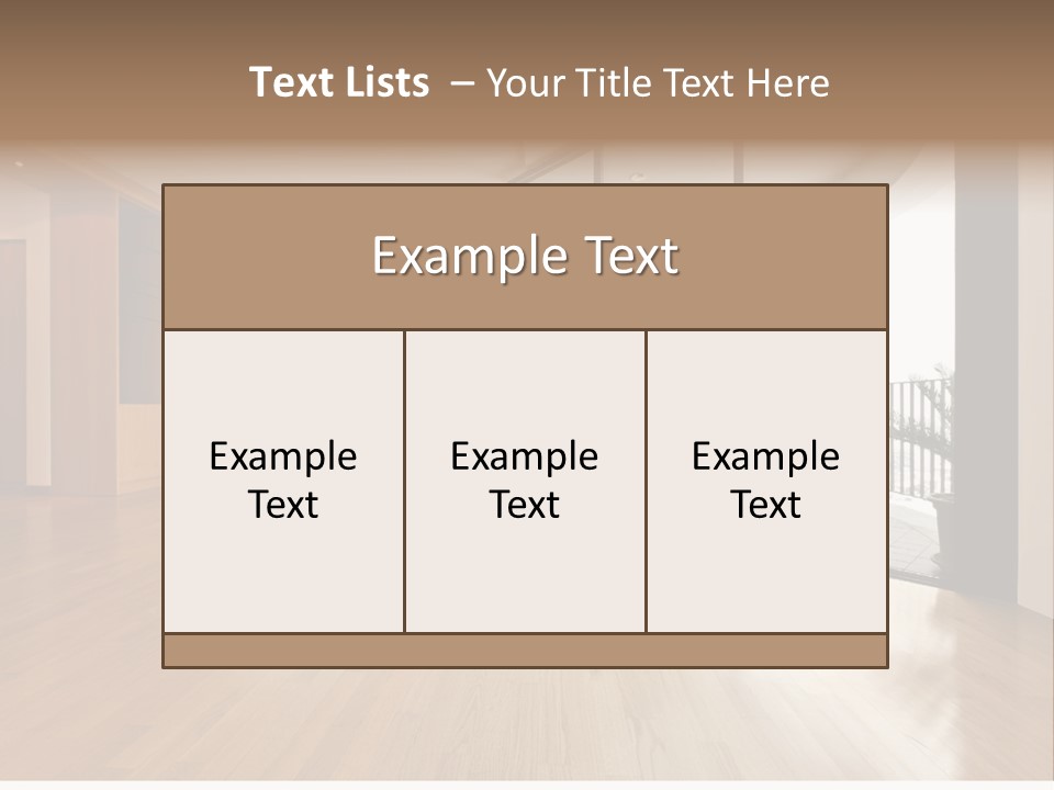 View Parquet Window PowerPoint Template