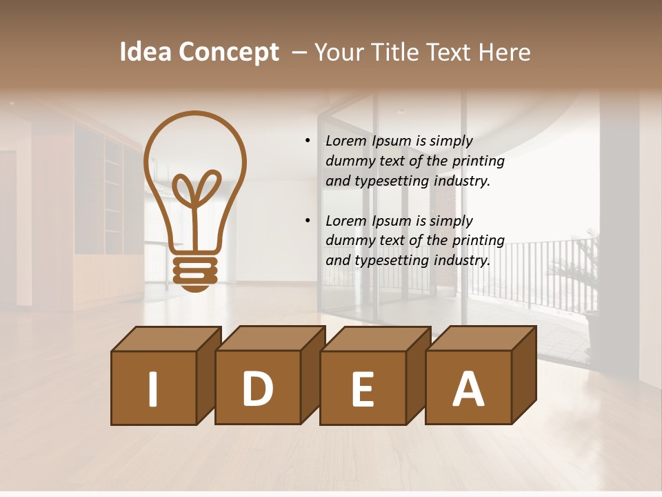 View Parquet Window PowerPoint Template
