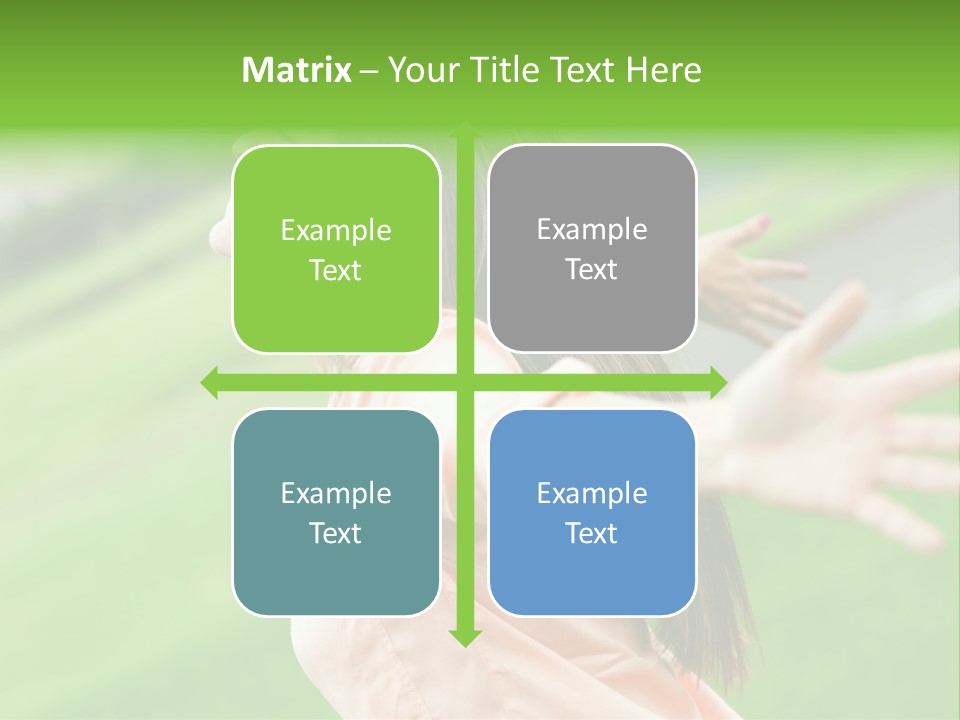 Beautiful Female Emotions PowerPoint Template