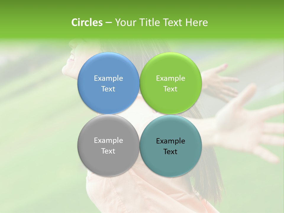 Beautiful Female Emotions PowerPoint Template