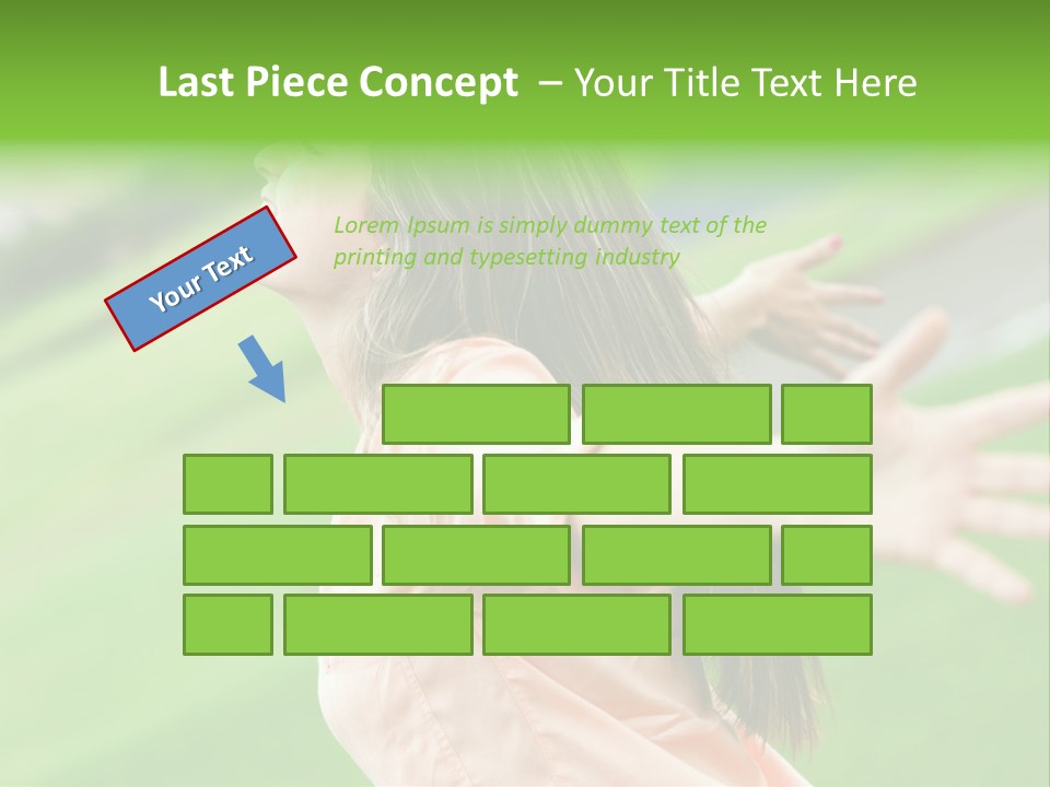 Beautiful Female Emotions PowerPoint Template