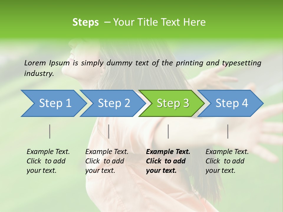 Beautiful Female Emotions PowerPoint Template