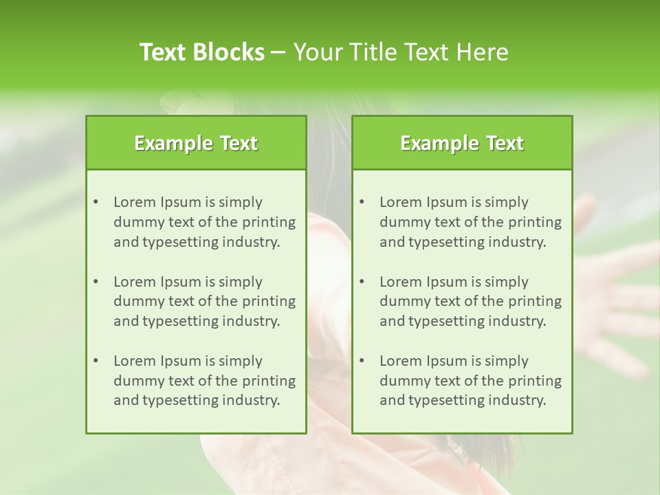 Beautiful Female Emotions PowerPoint Template