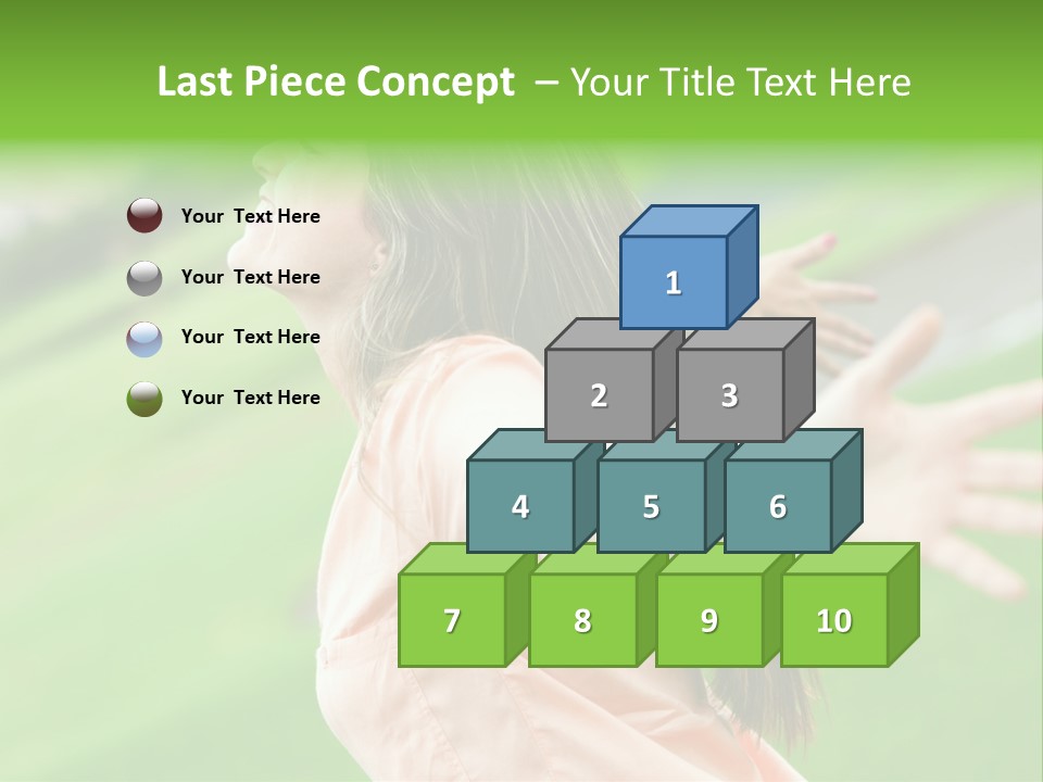 Beautiful Female Emotions PowerPoint Template