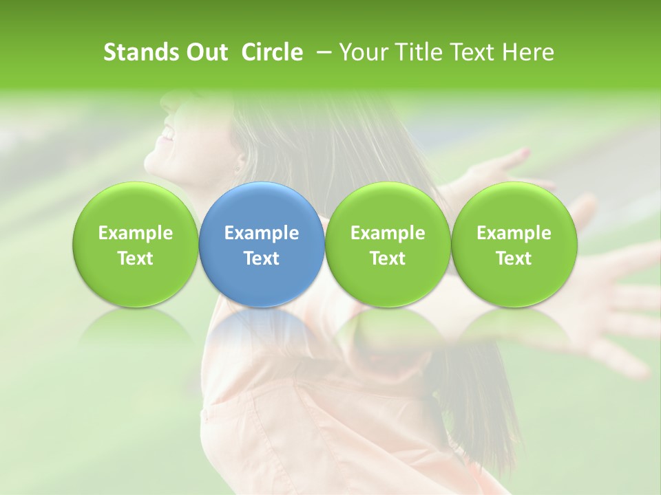 Beautiful Female Emotions PowerPoint Template