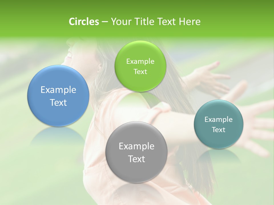 Beautiful Female Emotions PowerPoint Template