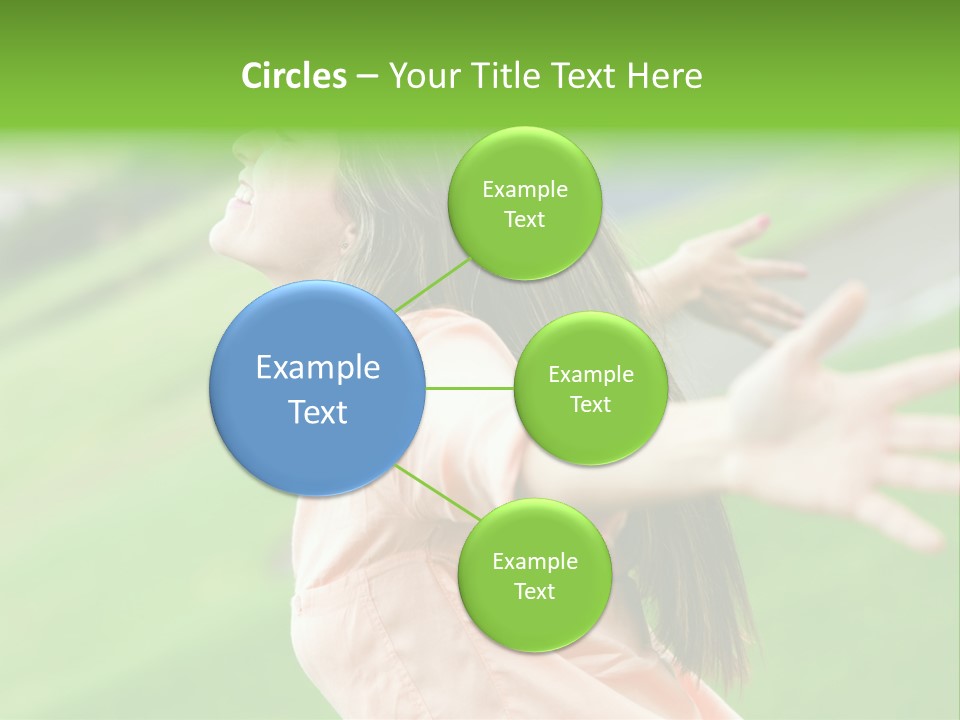 Beautiful Female Emotions PowerPoint Template