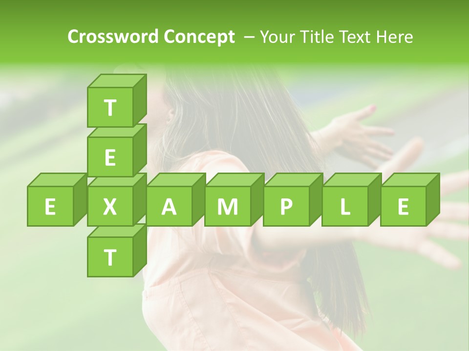 Beautiful Female Emotions PowerPoint Template