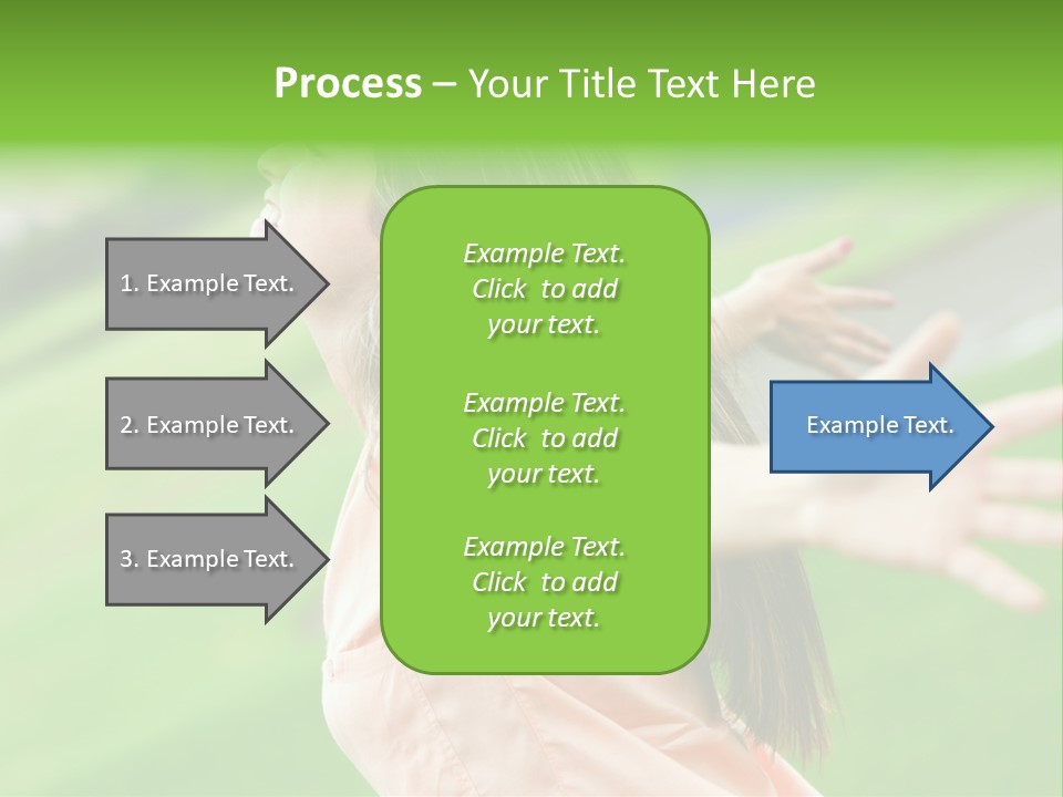 Beautiful Female Emotions PowerPoint Template