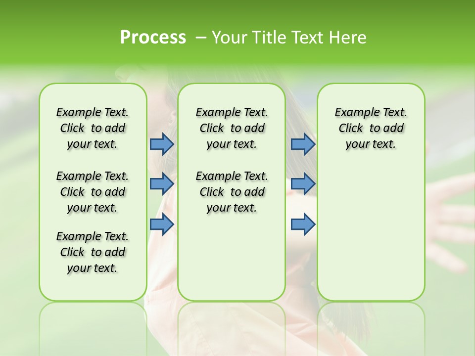 Beautiful Female Emotions PowerPoint Template