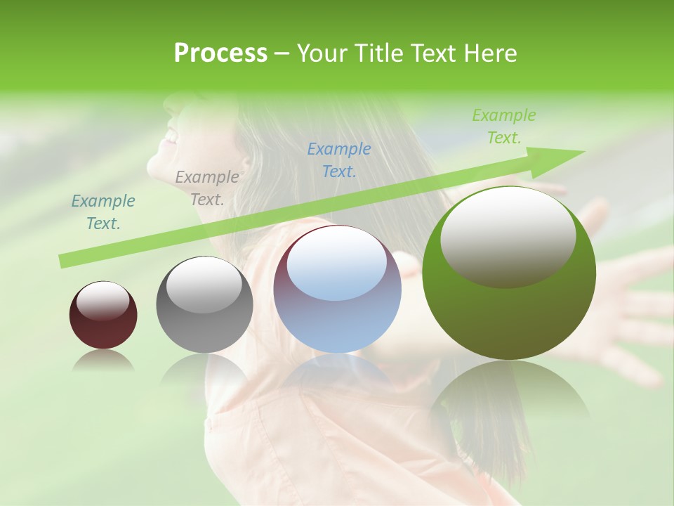 Beautiful Female Emotions PowerPoint Template
