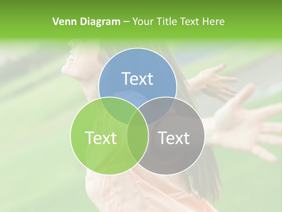 Beautiful Female Emotions PowerPoint Template