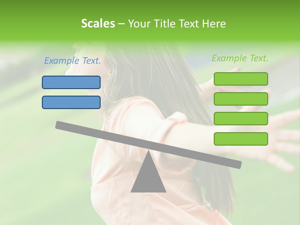 Beautiful Female Emotions PowerPoint Template