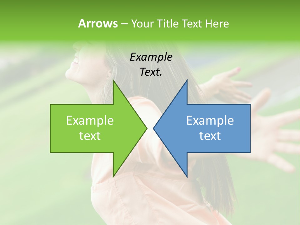 Beautiful Female Emotions PowerPoint Template