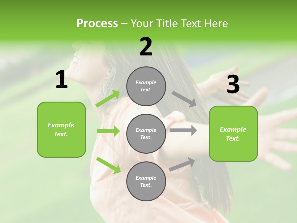Beautiful Female Emotions PowerPoint Template