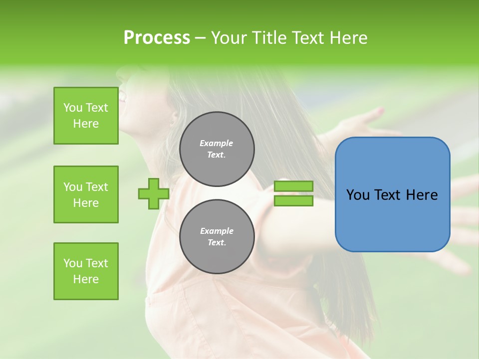 Beautiful Female Emotions PowerPoint Template