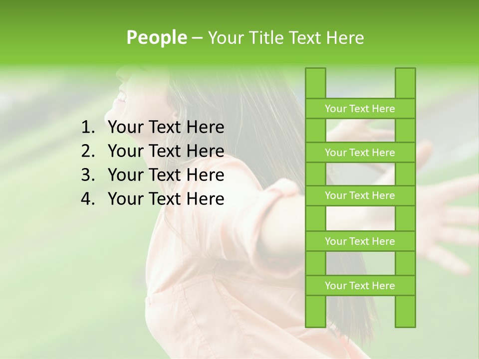 Beautiful Female Emotions PowerPoint Template