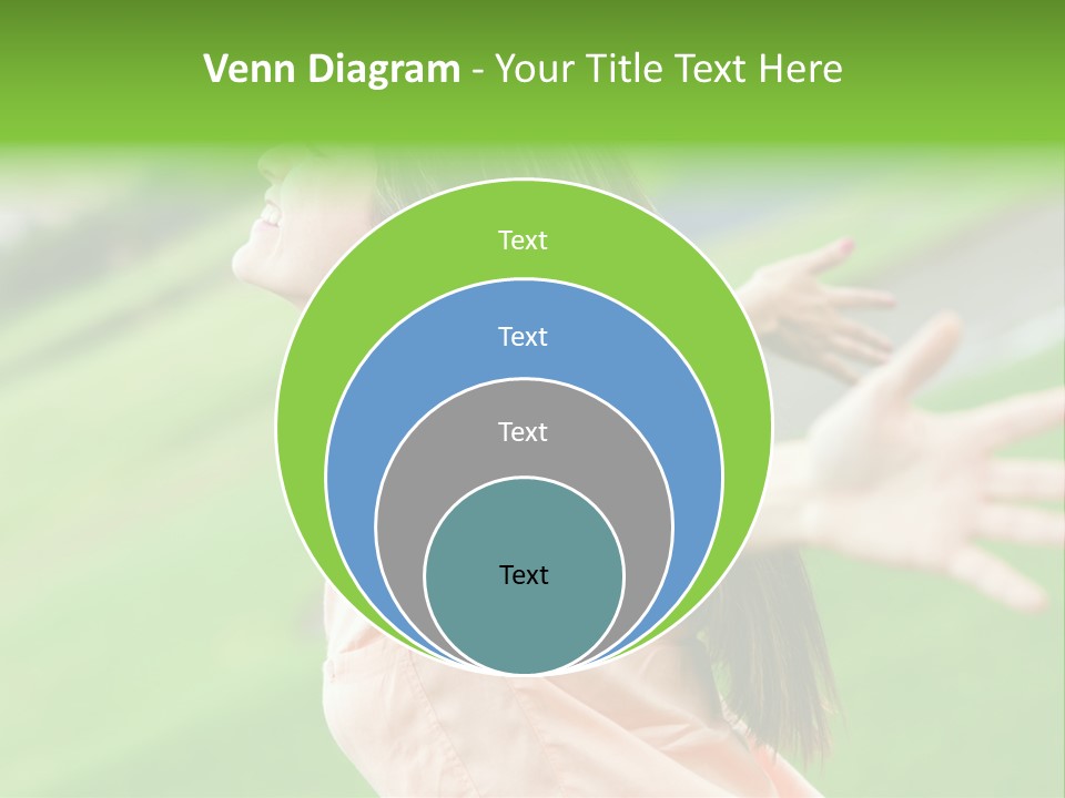 Beautiful Female Emotions PowerPoint Template