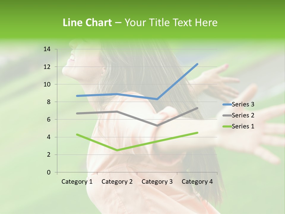 Beautiful Female Emotions PowerPoint Template