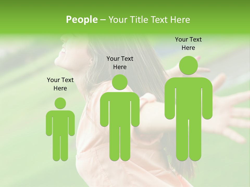 Beautiful Female Emotions PowerPoint Template