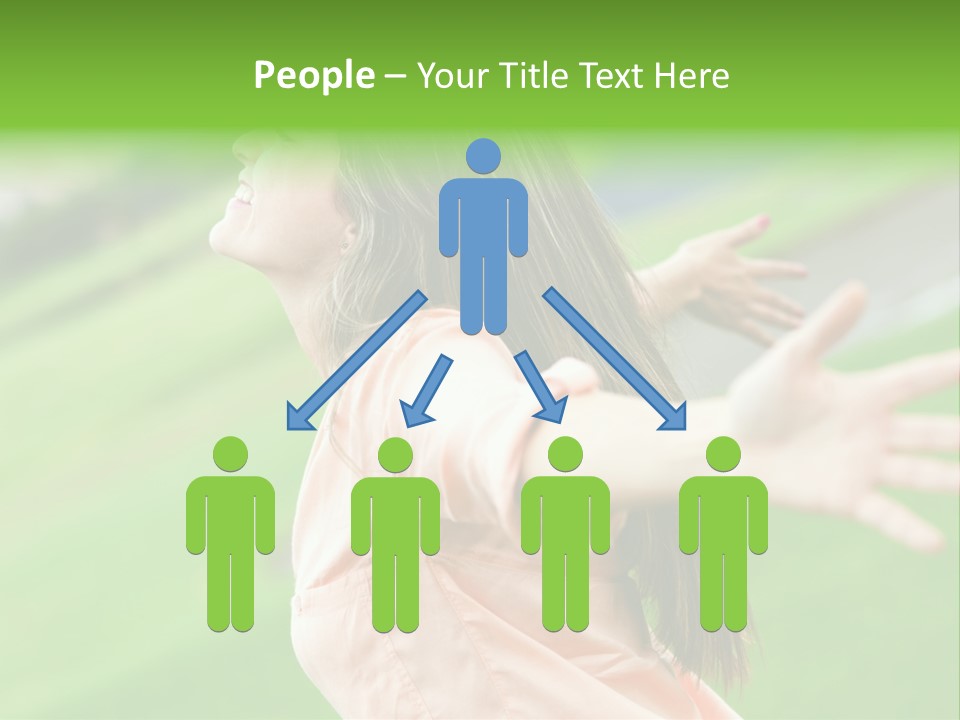 Beautiful Female Emotions PowerPoint Template