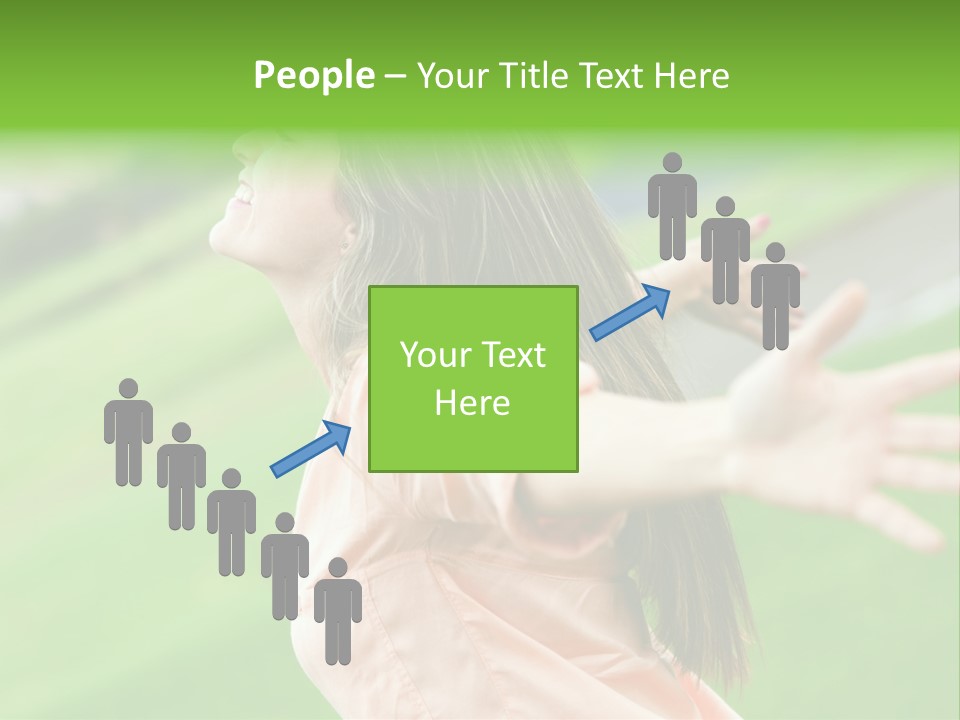 Beautiful Female Emotions PowerPoint Template