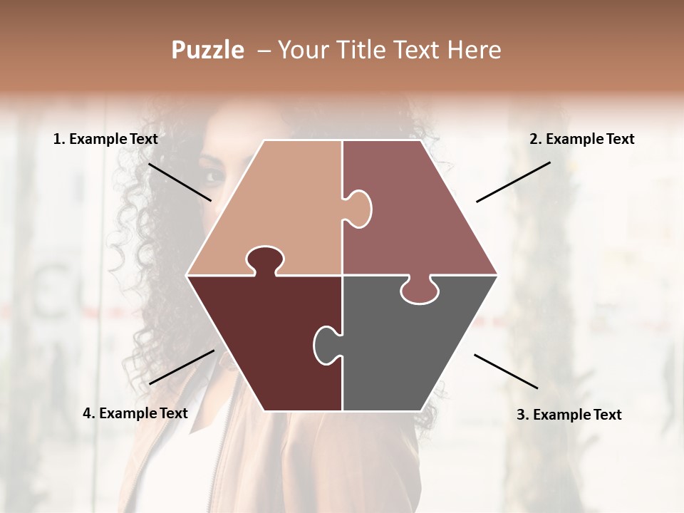 Portrait Black Ethnic PowerPoint Template