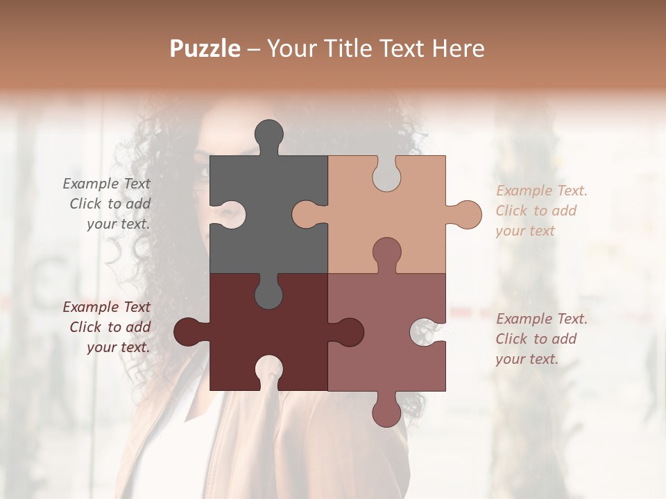 Portrait Black Ethnic PowerPoint Template