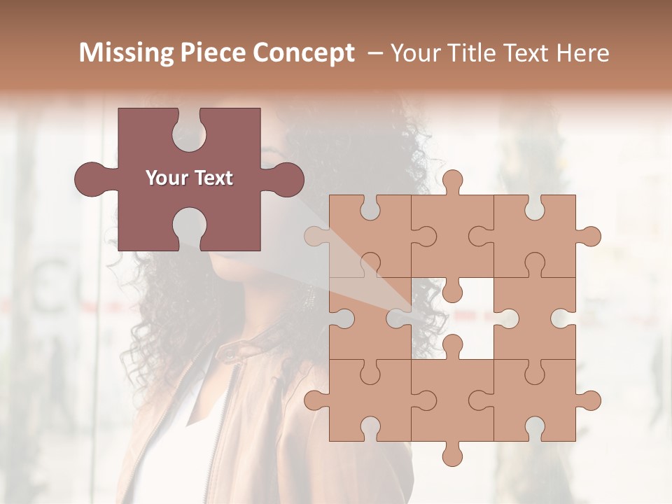 Portrait Black Ethnic PowerPoint Template