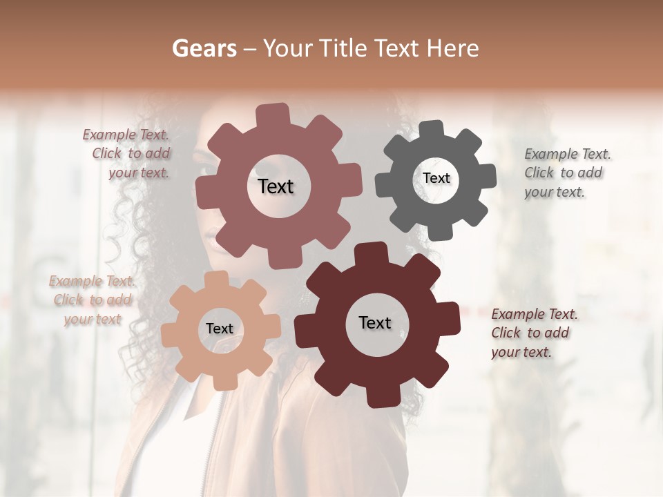 Portrait Black Ethnic PowerPoint Template