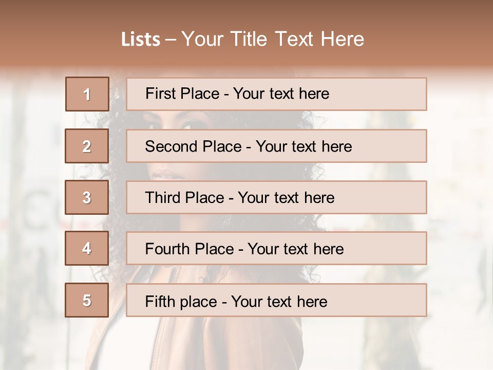 Portrait Black Ethnic PowerPoint Template