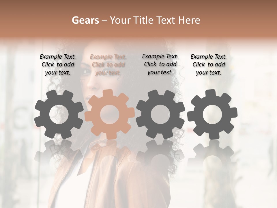 Portrait Black Ethnic PowerPoint Template