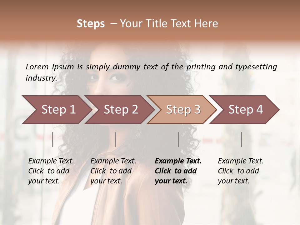 Portrait Black Ethnic PowerPoint Template
