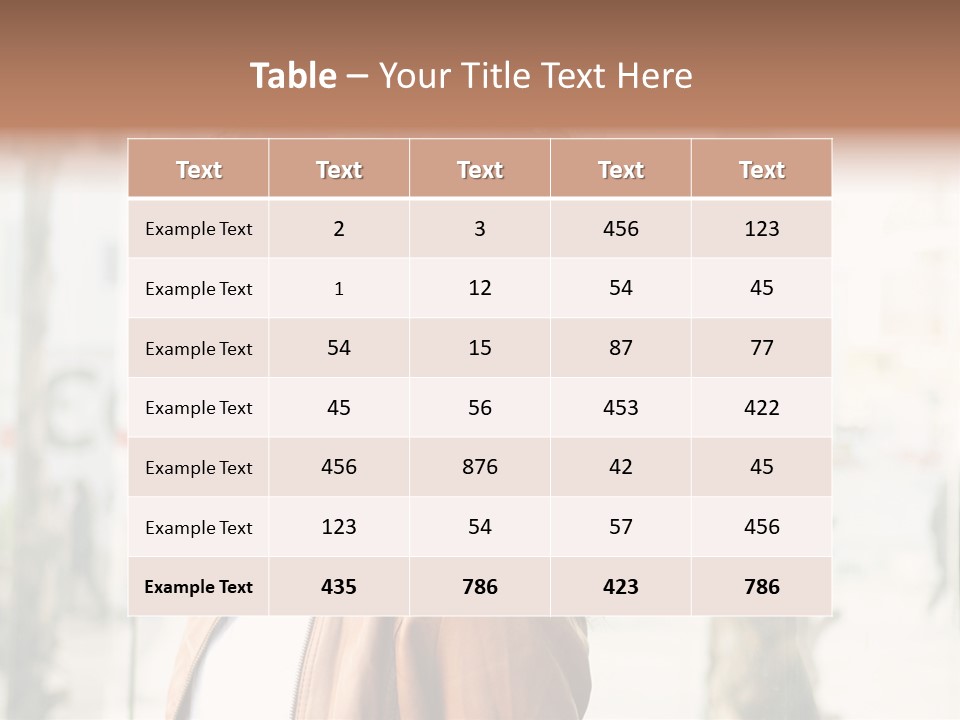 Portrait Black Ethnic PowerPoint Template