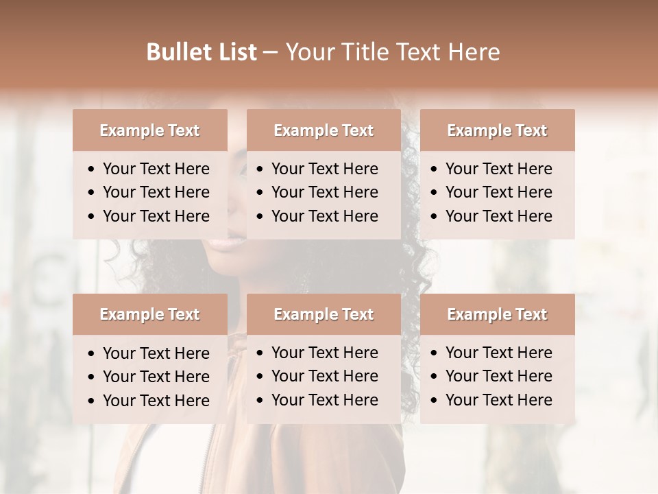 Portrait Black Ethnic PowerPoint Template