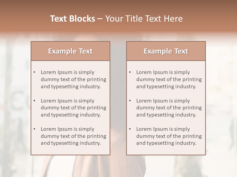 Portrait Black Ethnic PowerPoint Template