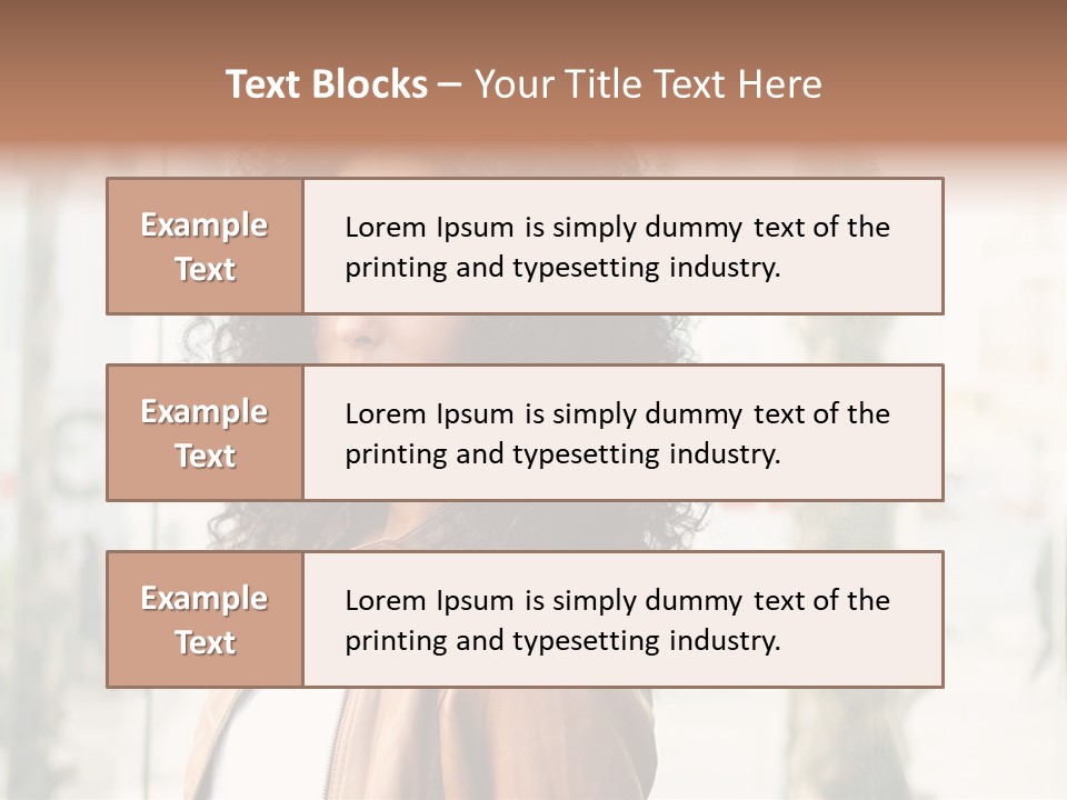 Portrait Black Ethnic PowerPoint Template
