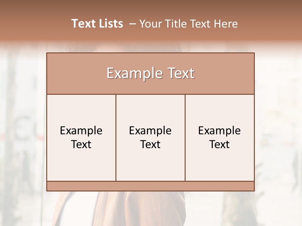 Portrait Black Ethnic PowerPoint Template