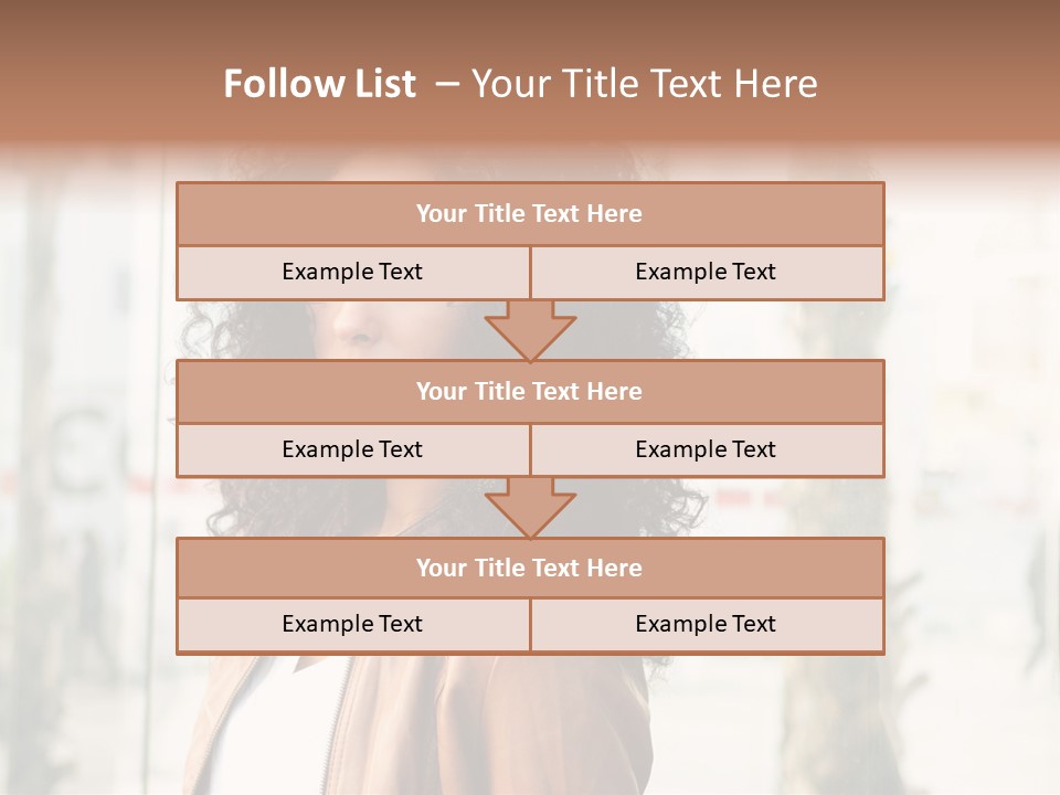 Portrait Black Ethnic PowerPoint Template