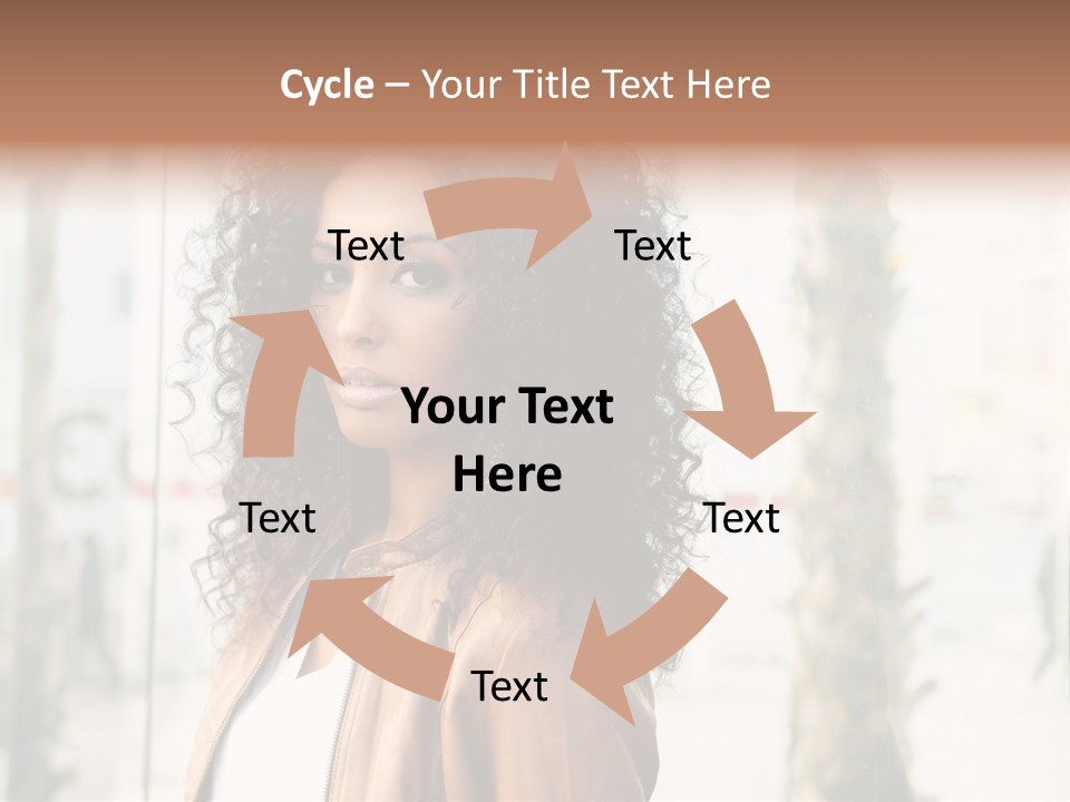 Portrait Black Ethnic PowerPoint Template