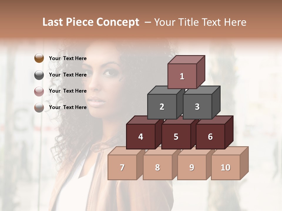 Portrait Black Ethnic PowerPoint Template