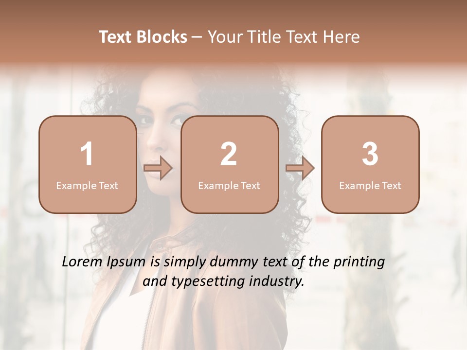 Portrait Black Ethnic PowerPoint Template