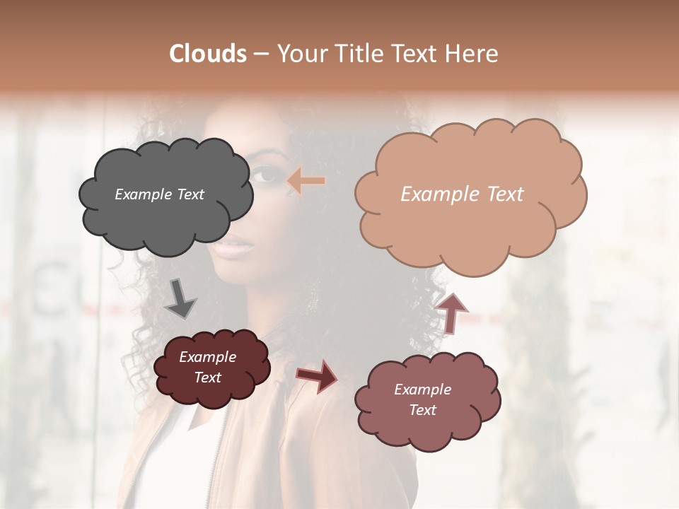 Portrait Black Ethnic PowerPoint Template